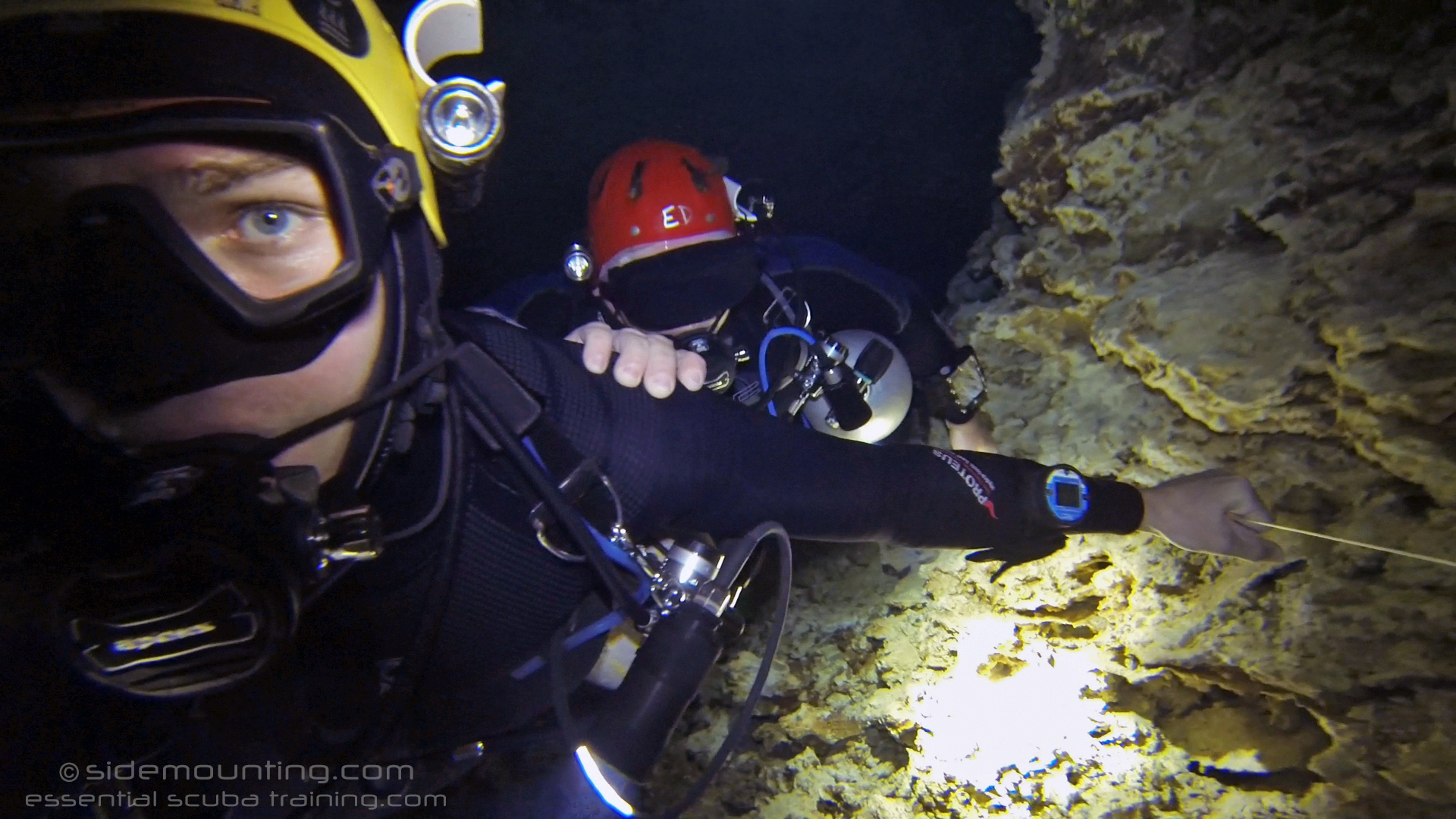 Steve and Eduard Sidemount Cave Training Mexico