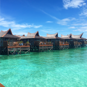 The water bungalows that we stayed in on Mabul Island
