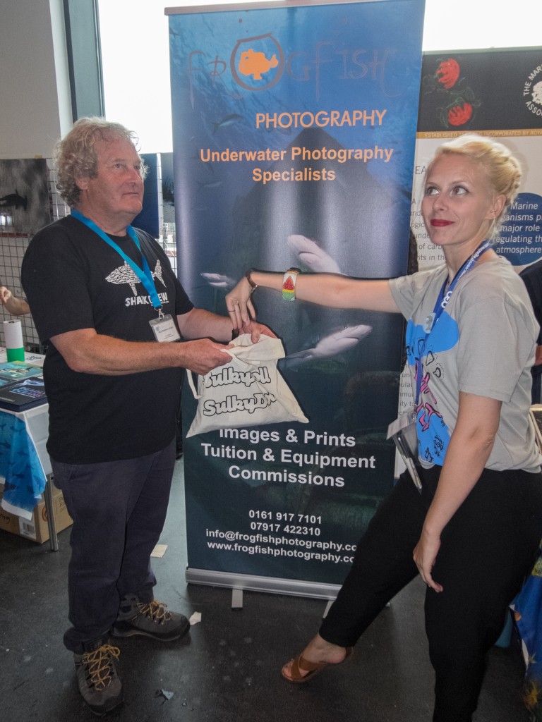 Prize draw at Frogfish Photography with organiser Lou Ruddell